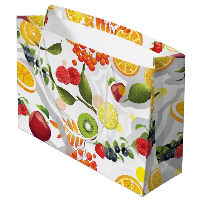 Bolsa De Regalo Grande Frutas mixtas 5 (Angulo reverso)