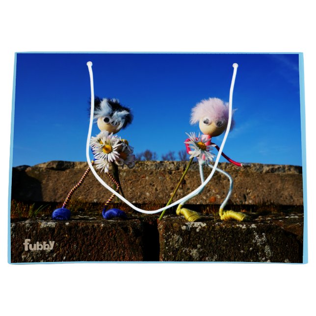 Bolsa De Regalo Grande Fubby's die elkaars Valentijn zijn. (Anverso)