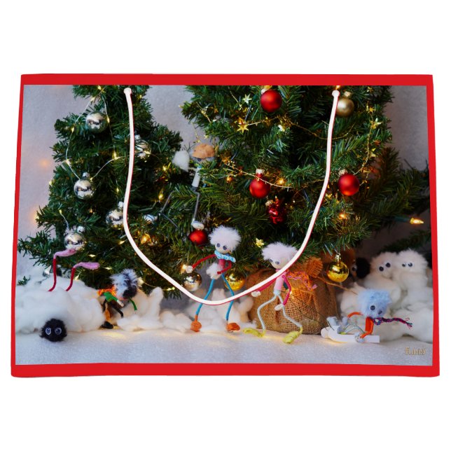 Bolsa De Regalo Grande Fubby's in Winterwonderland. (Anverso)