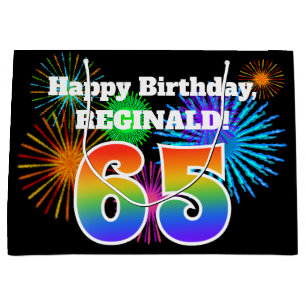 Bolsa De Regalo Grande Fuegos artificiales de la diversión + Modelo "65"