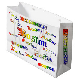Bolsa De Regalo Grande Fuentes de arcoiris de Boston