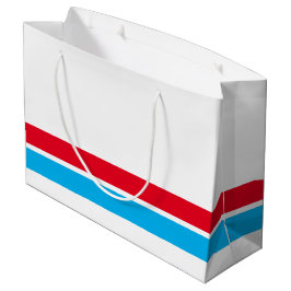 Bolsa De Regalo Grande Fun Brillante Cielo Rojo Azul franjas de Carreras 