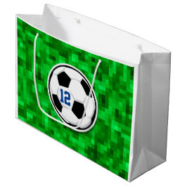 Bolsa De Regalo Grande Fun de Grass Verde NÚMERO de jugador de equipo de 