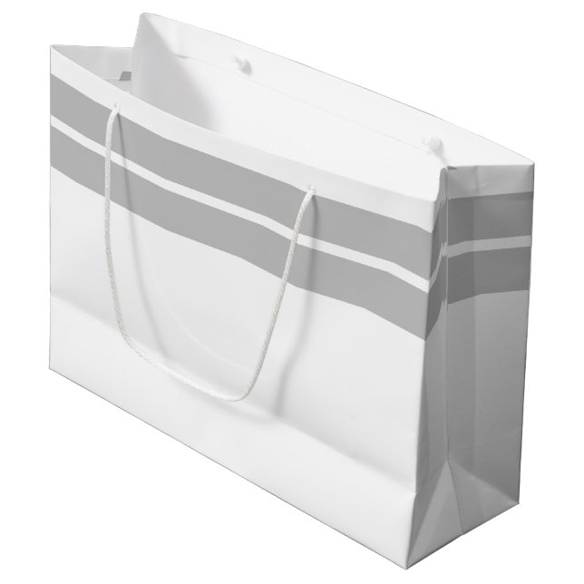 Bolsa De Regalo Grande Fun Profesional Gray Top Carreras Stripes On White (Angulo Anverso)
