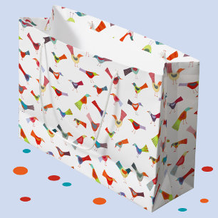Bolsa De Regalo Grande Fun Rainbow Bird