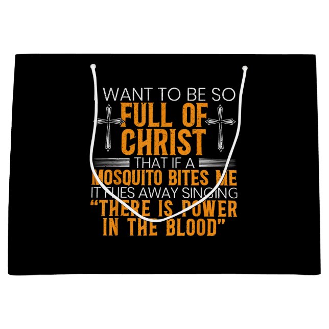 Bolsa De Regalo Grande Fundador Religioso Cristiano De Dios Fiel (Anverso)