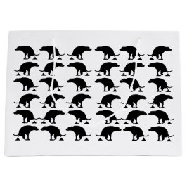 Bolsa De Regalo Grande Funny Pooping Dog Pattern