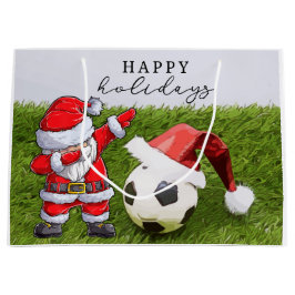 Bolsa De Regalo Grande Fútbol Navidades Santa Dabbing
