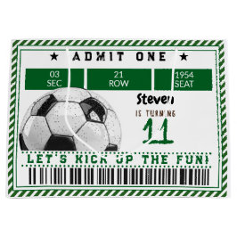 Bolsa De Regalo Grande Fútbol para niños cumpleaños