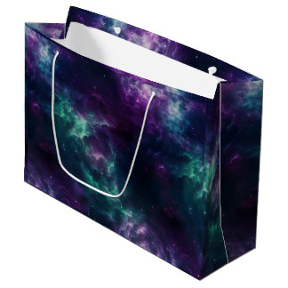 Bolsa De Regalo Grande Galaxy Gift Bag Partido de Cumpleaños Espacio Exte