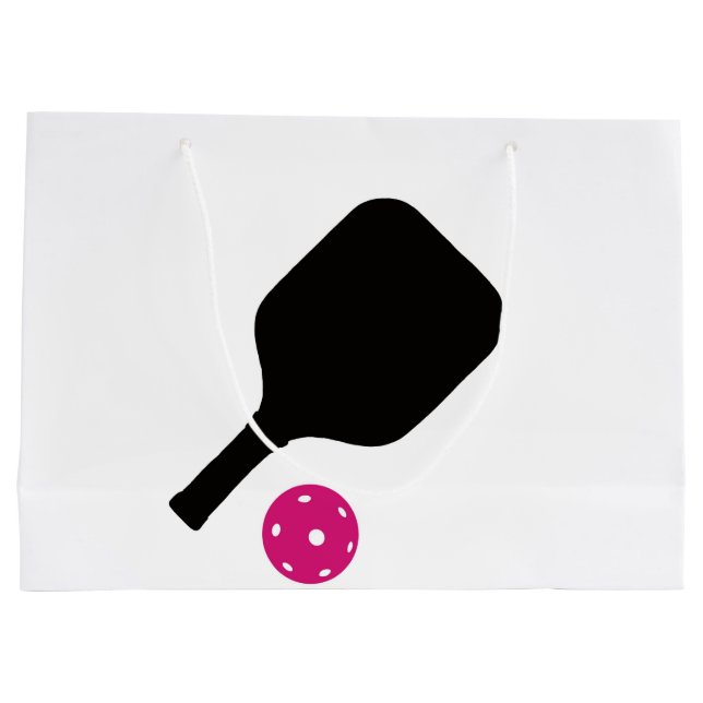 Bolsa De Regalo Grande Gálibas de bolas y bolas rosadas (Reverso)