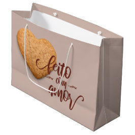 Bolsa De Regalo Grande Galletas hechas con amor, feito com amor