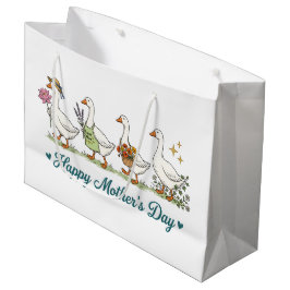 Bolsa De Regalo Grande Gansos Feliz Día de la Madre 