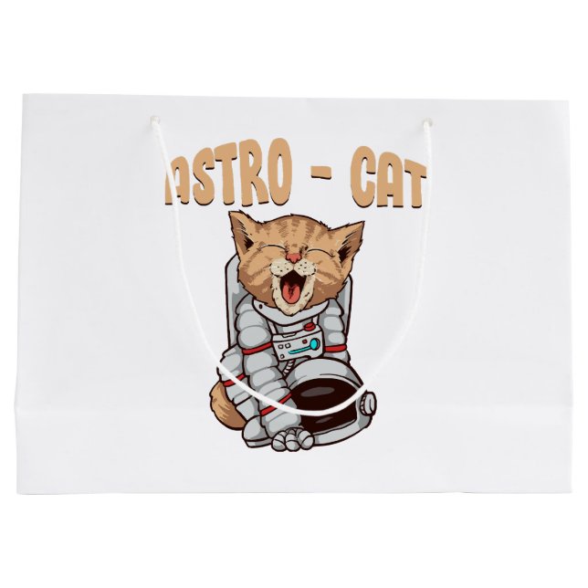 Bolsa De Regalo Grande Gato Astro (Reverso)