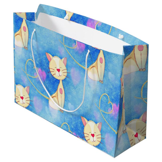 Bolsa De Regalo Grande Gato soñador (Angulo reverso)