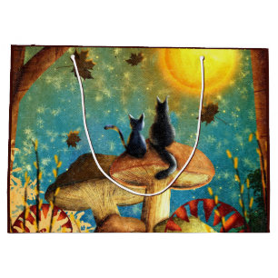 Bolsa De Regalo Grande Gatos hongos