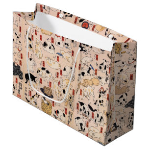 Bolsa De Regalo Grande Gatos japoneses de la era Edo, Kuniyoshi, Ukiyo-e