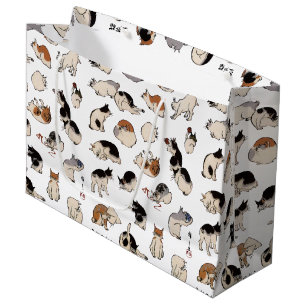 Bolsa De Regalo Grande Gatos japoneses, Hiroshige, Ukiyo-e