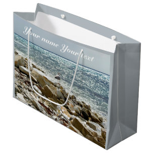Bolsa De Regalo Grande Gaviota y mar