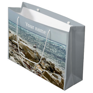 Bolsa De Regalo Grande gaviota y oleaje