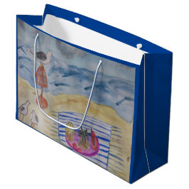 Bolsa De Regalo Grande Gaviotas En La Playa