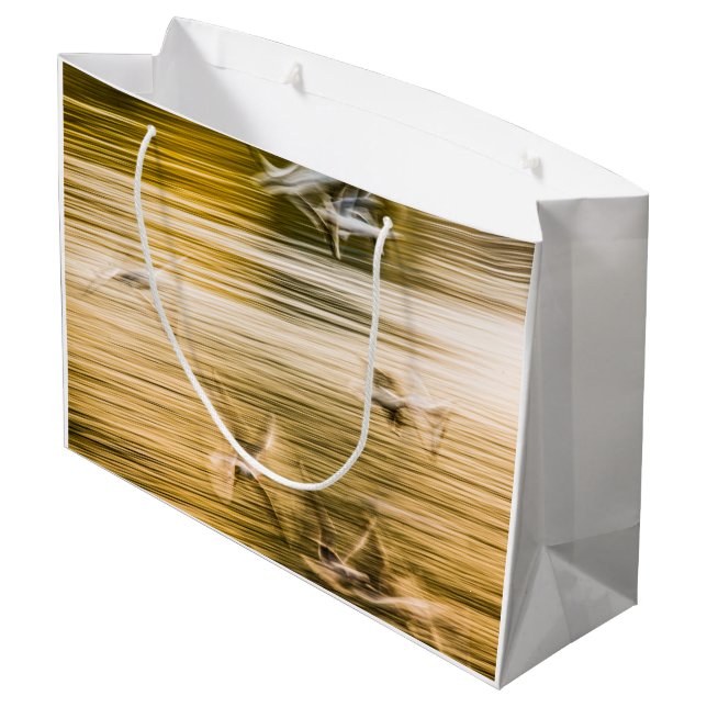 Bolsa De Regalo Grande Gaviotas voladoras - abstractas (Angulo reverso)