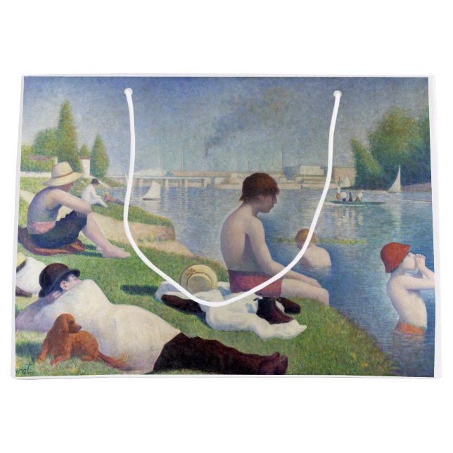 Bolsa De Regalo Grande Georges Seurat — Bathers at Asnieres (Anverso)