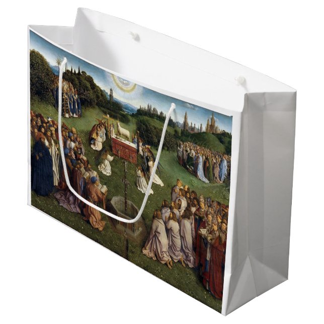 Bolsa De Regalo Grande Ghent Altarpiece (detalle), Van Eyck Brothers (Angulo Anverso)