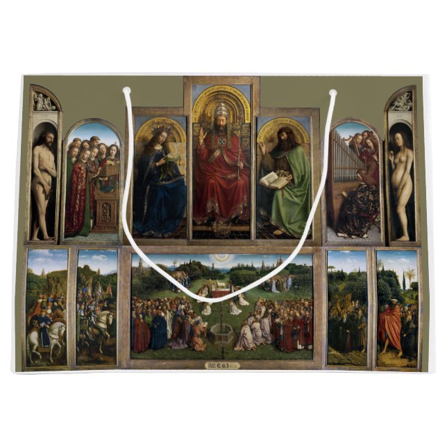 Bolsa De Regalo Grande Ghent Altarpiece, Hermanos Van Eyck (Anverso)