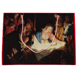 BOLSA DE REGALO GRANDE GIFT BAG ALEMANIA RENAISSANCE PINTURA NATIVIDAD
