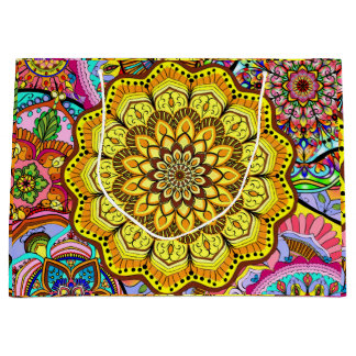 Bolsa De Regalo Grande Gift Bag flor mandala