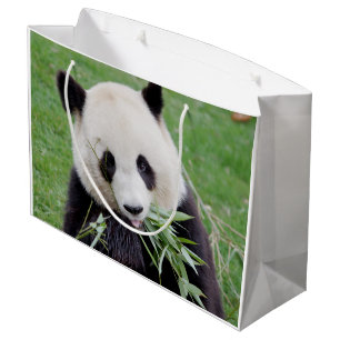 Bolsa De Regalo Grande Gift Bag Photo gigante panda , animales 0184.