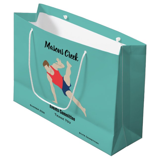 Bolsa De Regalo Grande Gimnasta masculino (Angulo Anverso)