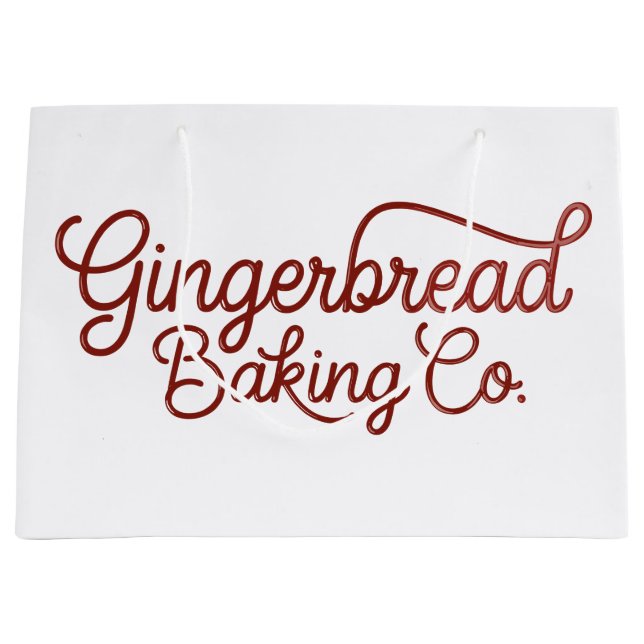 Bolsa De Regalo Grande Gingerbread Baking Co Navidad  (Anverso)