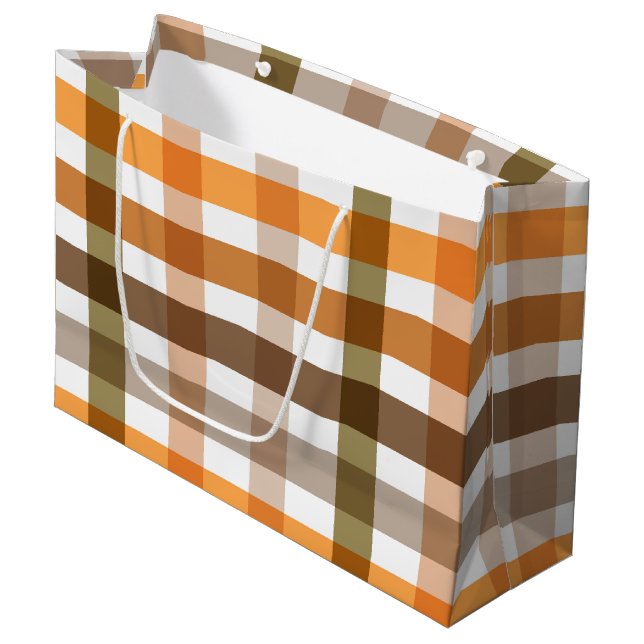 Bolsa De Regalo Grande Gingham (Angulo Anverso)