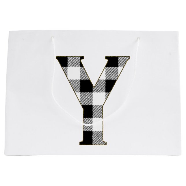 Bolsa De Regalo Grande Gingham Check Y (Anverso)