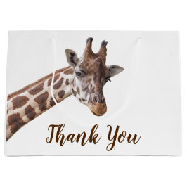 Bolsa De Regalo Grande Giraffe Gracias