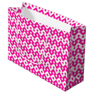 Bolsa de regalo grande Girlie Candy Pink and White