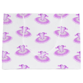 Bolsa De Regalo Grande Girly Pink Ballerina Tutu Ballet