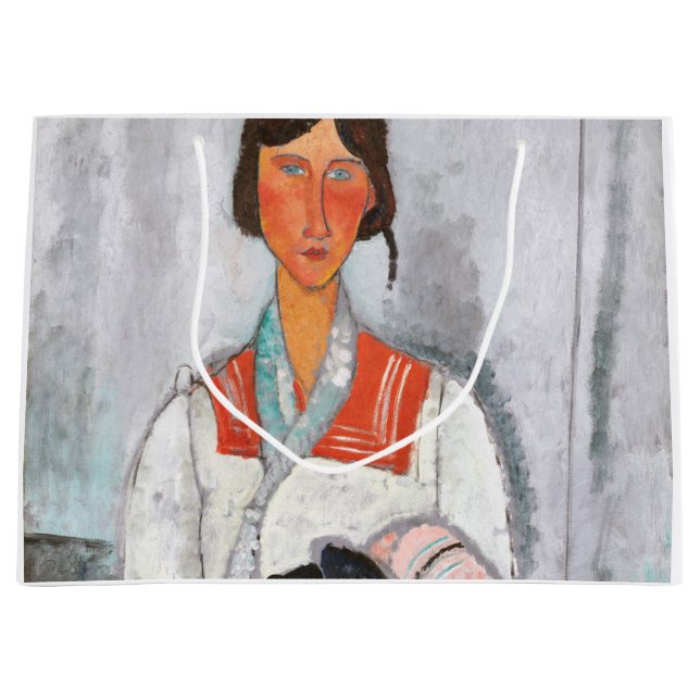 Bolsa De Regalo Grande Gitana con bebé, Modigliani (Anverso)