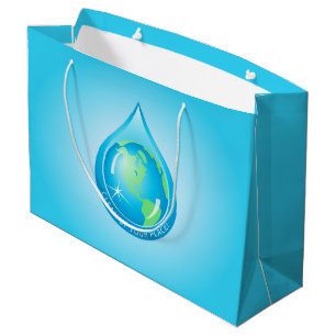 Bolsa De Regalo Grande Globe in Waterdrop
