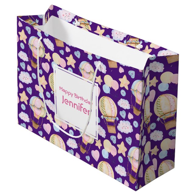 Bolsa De Regalo Grande Globo de aire caliente Modelo acuático sinusal (Angulo Anverso)