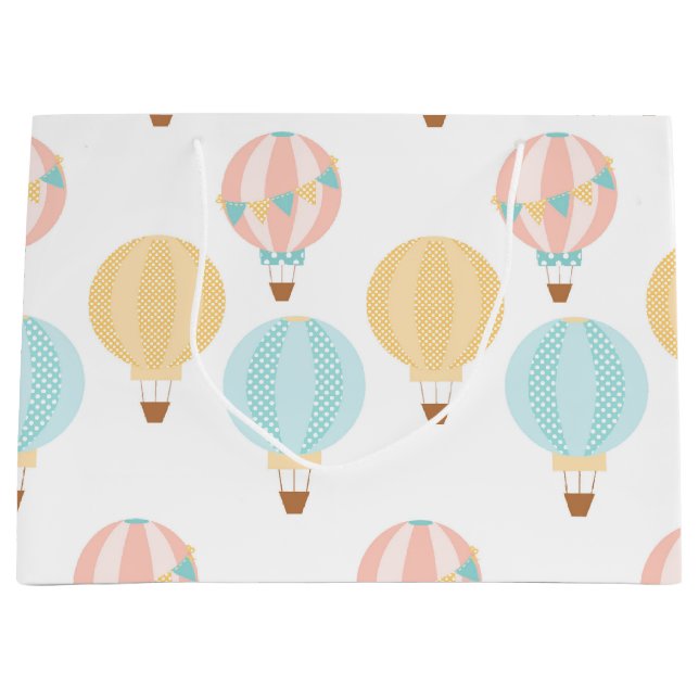Bolsa De Regalo Grande Globos hermosos del bebé (Anverso)