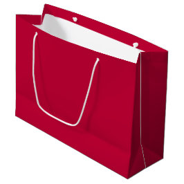 Bolsa De Regalo Grande Gloria Carmesí Color Sólido