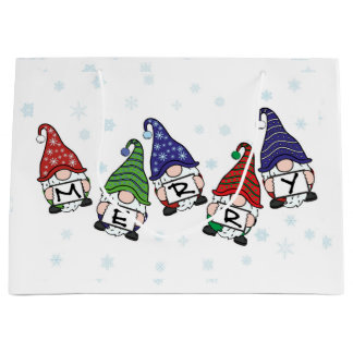 Bolsa De Regalo Grande Gnomes dispersos por las cerezas