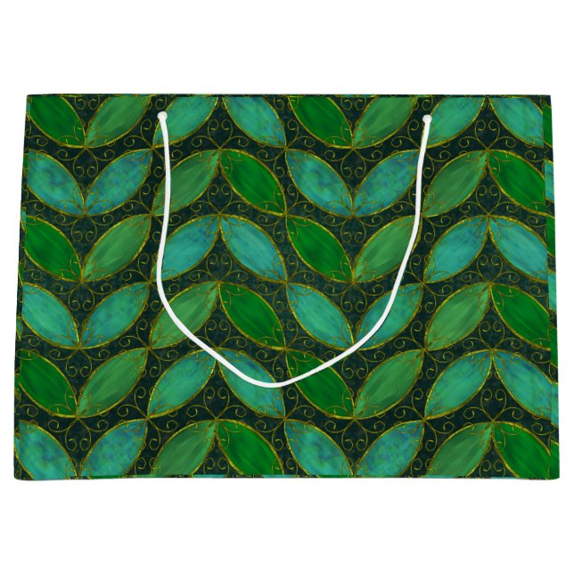 Bolsa De Regalo Grande "Gold 'n Leaf" Gift Bag (Anverso)