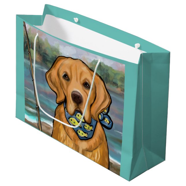 Bolsa De Regalo Grande Golden Retriever (Angulo Anverso)