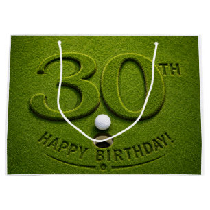 Bolsa De Regalo Grande Golf cumpleaños 30 en Putting Green