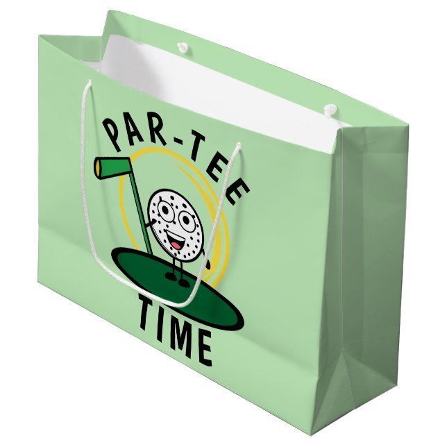 Bolsa De Regalo Grande Golfers Par-Tee Time (Angulo Anverso)