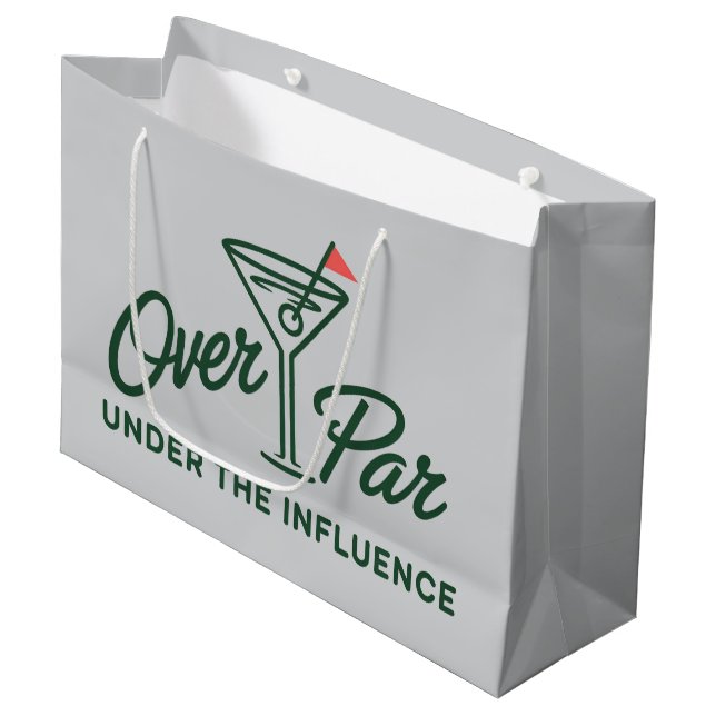 Bolsa De Regalo Grande Golfing Gift Over Par And Under The Influence Golf (Angulo Anverso)